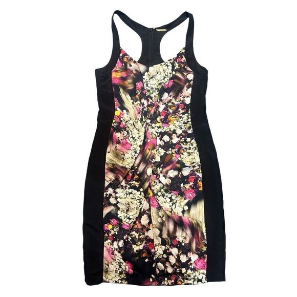 Rebecca Minkoff 100% Silk Joshua Watercolor Floral Racerback Mini Dress Size 0 - Picture 2 of 11